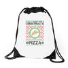 All I Want For Christmas Is Pizza Ugly Christmas For Light Drawstring Bags