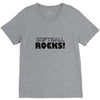 softball rocks V-Neck Tee