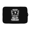 Never Underestimate Old Man Who Was Born February Laptop sleeve