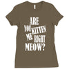 kitten me right now Ladies Fitted T-Shirt