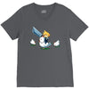 mighty hero atop a chicken V-Neck Tee