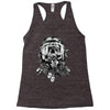 skull pilot Racerback Tank
