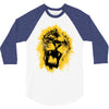 lion yellow 3/4 Sleeve Shirt
