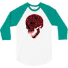 geometric skull 3/4 Sleeve Shirt