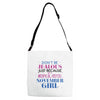 don't be jealous just because i'm a super cute november girl Adjustable Strap Totes