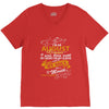I'm an august woman I was born with my heart V-Neck Tee