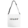 vegan friends tv show parody Adjustable Strap Totes