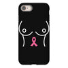 breast with pink ribbon iPhone 8