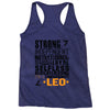 Strong Independent Motivated Leo Racerback Tank