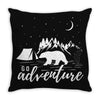 Go Adventure Throw Pillow