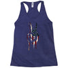 peace and love usa flag Racerback Tank