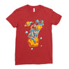 space cat Ladies Fitted T-Shirt