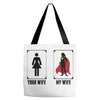 Your Wife < My Wife Tote Bags