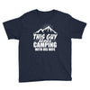 Camper Couple Man White Youth Tee