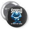 skinhead a way of life blue ideal birthday gift present. Pin-back button