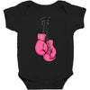 boxing gloves breast cancer Baby Bodysuit