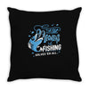fishing fanatics Throw Pillow