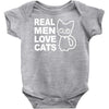 real men love cats Baby Onesie