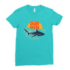 Daddy Shark Ladies Fitted T-Shirt