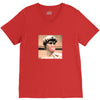 Michelangelo David Bubble Gum V-Neck Tee
