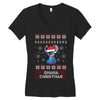 ohana christmas stitch Women's V-Neck T-Shirt