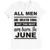 all men are created equal june Ladies Fitted T-Shirt