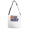 this girl loves pizza Adjustable Strap Totes