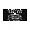 I Love You Uncle License Plate