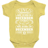 Real Kings Are Born On December 5 Baby Onesie