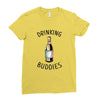 Drinking Buddies Ladies Fitted T-Shirt