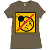 not the face Ladies Fitted T-Shirt