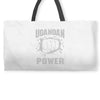 uganda power Weekender Totes