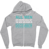 all men are created equal but the best are born in december Zipper Hoodie