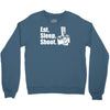 v6 eat sleep shoot Crewneck Sweatshirt