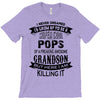 Super Cool Pops Of A Freaking Awesome Grandson T-Shirt