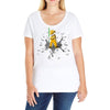 kill bowser Ladies Curvy T-Shirt