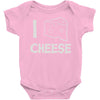 i love cheese Baby Onesie