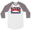 skinhead union jack, ideal birthday gift or present 3/4 Sleeve Shirt