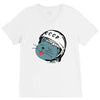 Astronaut Cat V-Neck Tee