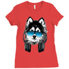 huskie music Ladies Fitted T-Shirt