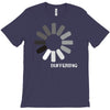 buffering  funny retro loading computer console fashion party T-Shirt