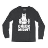 gym cat workout Long Sleeve Shirts