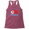 i heart zombies scary eye bloody heart halloween Racerback Tank