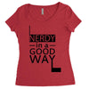 nerdy in a good way Women's Triblend Scoop T-shirt