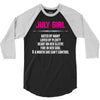July Girl Hated By Many 3/4 Sleeve Shirt