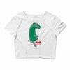 my name is apatosaurus Crop Top