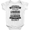 Super Cool Granddad Of A Freaking Awesome Grandson Baby Onesie