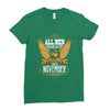 All Men Are Created Equal But Only The Best Are Born In November Ladies Fitted T-Shirt