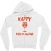 halloween happy hallowine Zipper Hoodie