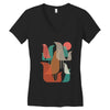 FLOCK OF BIRDS Women's V-Neck T-Shirt